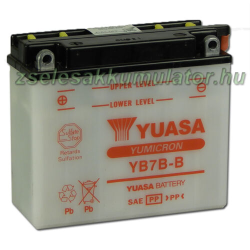 Yuasa YB7B-B 12V 7Ah Motor akkumulátor sav nélkül