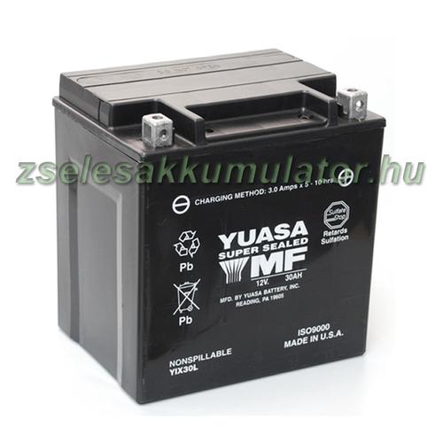 Yuasa YIX30L 12V 30Ah gondozásmentes AGM (zselés) motor akkumulátor