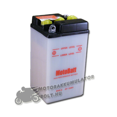 MotoBatt  B49-6 6V 10Ah Motor akkumulátor sav nélkül