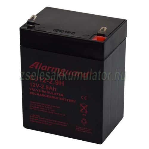 Alarmguard 12V 2,9Ah Zselés akkumulátor