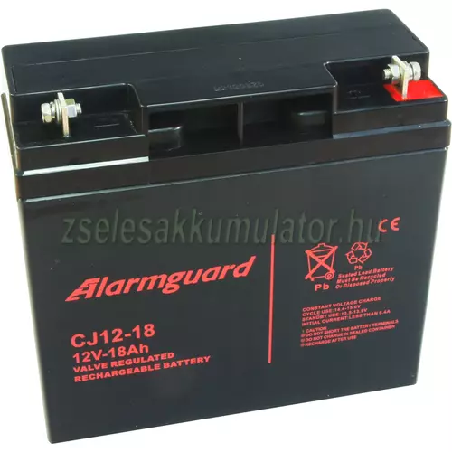Alarmguard 12V 18Ah Zselés akkumulátor CJ 12-18