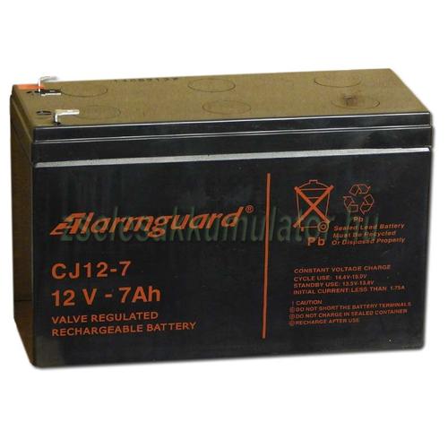 Alarmguard 12V 7Ah Zselés akkumulátor CJ 12-7