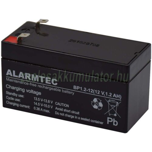  Alarmtec 12V 1,2Ah Zselés akkumulátor