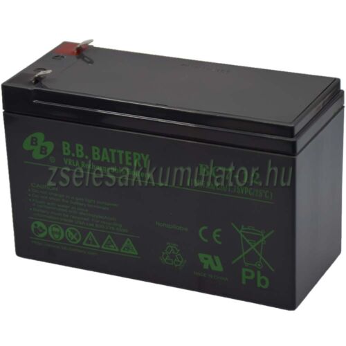 BB Battery 12V 7Ah Zselés akkumulátor T1