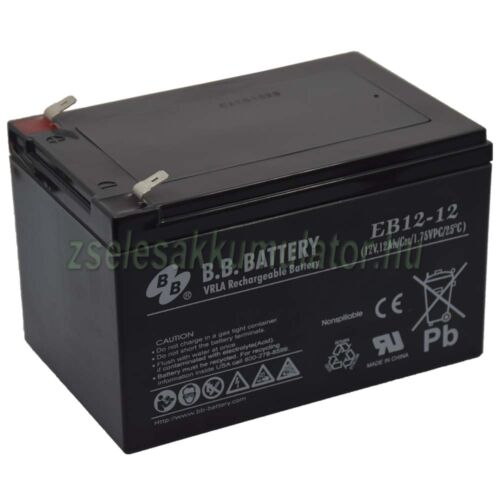  BB Battery 12V 12Ah (6-dzm-12) Ciklikus zselés akkumulátor elektromos kerékpárba