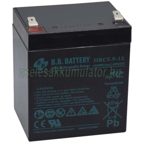  BB Battery 12V 5,5Ah Zselés akkumulátor