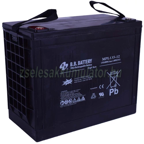  BB Battery 12V 135Ah Zselés akkumulátor MPL135-12