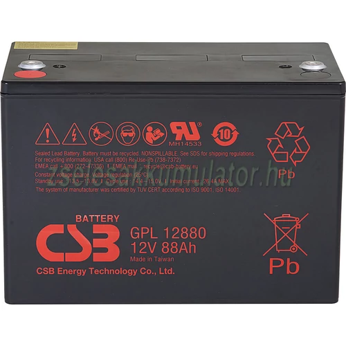 CSB 12V 88Ah Zselés Akkumulátor GPL 12880