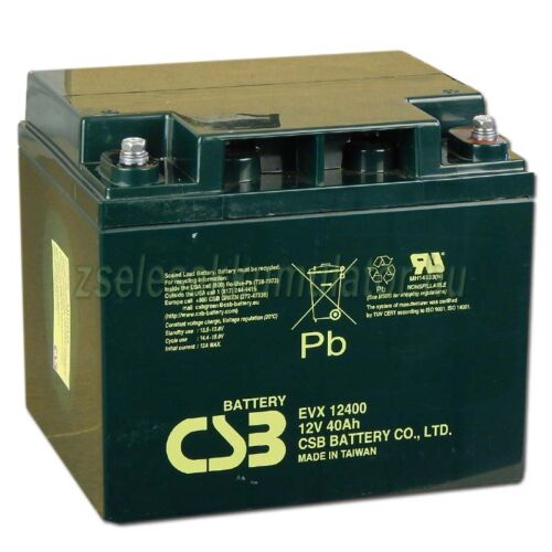  CSB 12V 40Ah Zselés Akkumulátor EVX 12400