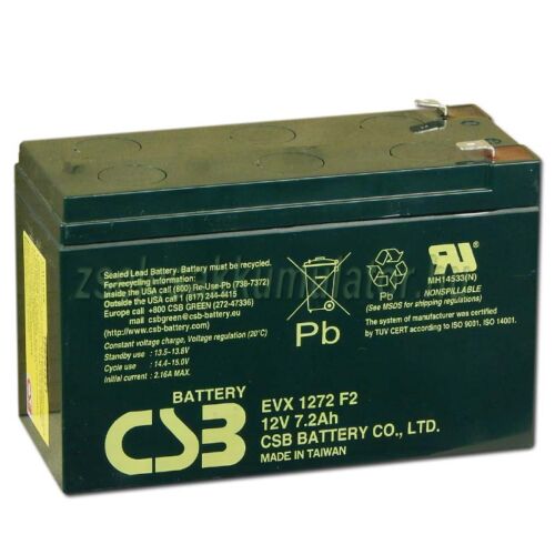  CSB 12V 7,2Ah Zselés Akkumulátor EVX1272 F2