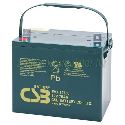CSB EVX12750 12V 75Ah ciklikus zselés akkumulátor