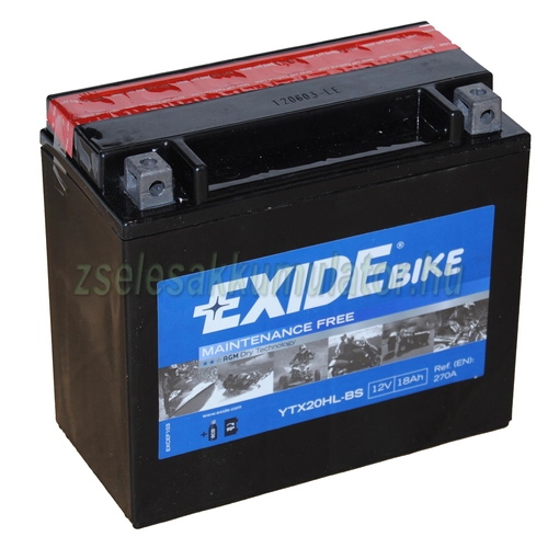 Exide ETX20HL-BS 12V 18Ah gondozásmentes AGM (zselés) motor akkumulátor