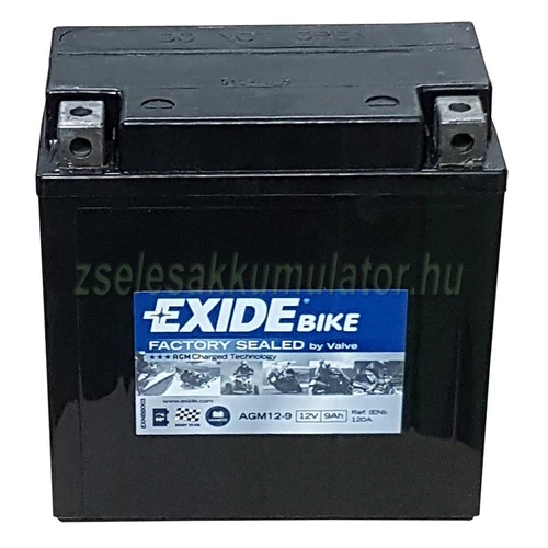 Exide AGM12-9 12V 9Ah Motor akkumulátor