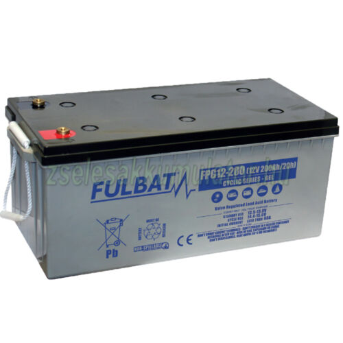 FULBAT 12V 200Ah FPG12-200 Ciklikus Szolár AGM akkumulátor 