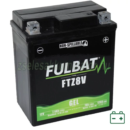 FULBAT FTZ8V (YTZ8V) 12V 7,4Ah  gondozásmentes AGM (zselés) motor akkumulátor