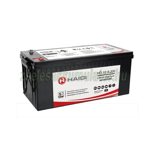 HAIDI 12V 200Ah ciklikus Lítium akkumulátor