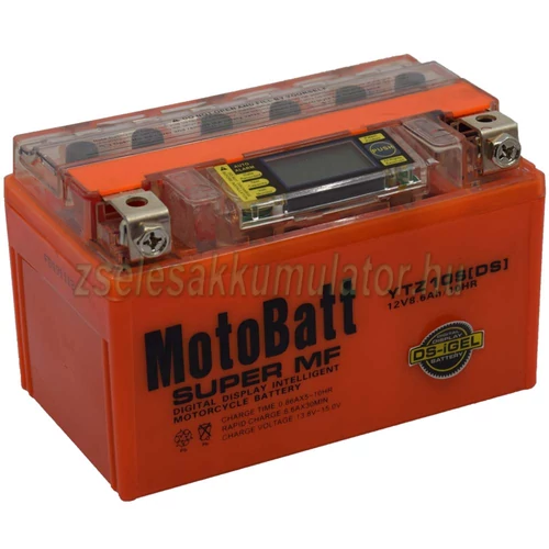  MotoBatt IGEL YTZ10-S I-GEL 12V 8,6Ah Motor akkumulátor