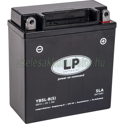 Landport YB5L-B(S)12V 5Ah gondozásmentes AGM (zselés) motor akkumulátor