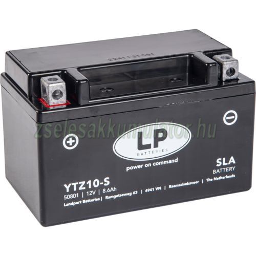 Landport YTZ10-S 12V 9Ah gondozásmentes AGM (zselés) motor akkumulátor