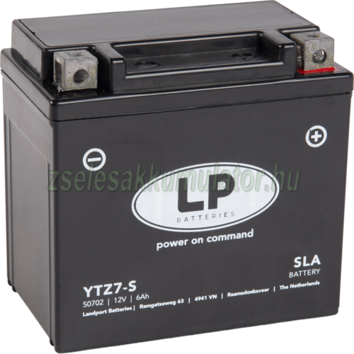 Landport YTZ7-S 12V 6Ah gondozásmentes AGM (zselés) motor akkumulátor