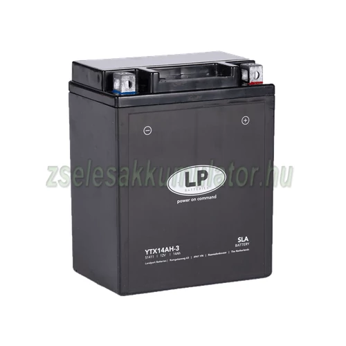 Landport YTX14AH-3 12V 14Ah gondozásmentes AGM (zselés) motor akkumulátor