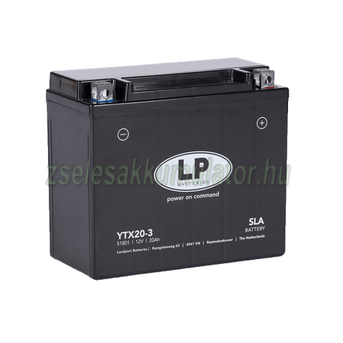 Landport YTX20-3 12V 18Ah gondozásmentes AGM (zselés) motor akkumulátor