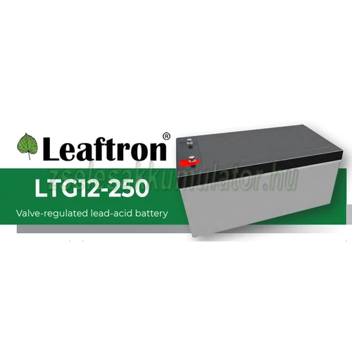  Leaftron 12V 250Ah Ciklkus Zselés GÉL Akkumulátor LTG12-250