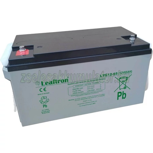  Leaftron 12V 65Ah Ciklkus Zselés GÉL Akkumulátor LTG12-65