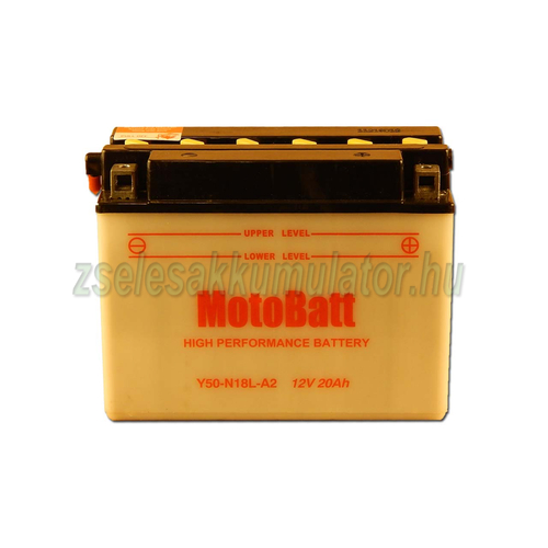  MotoBatt Y50N18L-A2 (sav csomagos) 12V 20Ah Motor akkumulátor