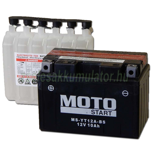  MotoSTART YT12A-BS 12V 9,5Ah gondozásmentes AGM (zselés) motor akkumulátor