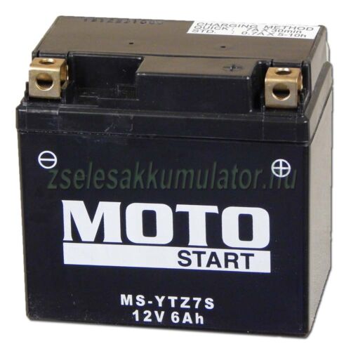 MotoSTART YTZ7S 12V 6Ah gondozásmentes AGM (zselés) motor akkumulátor