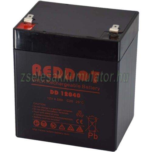 Reddot 12V 4Ah Zselés akkumulátor DD12040