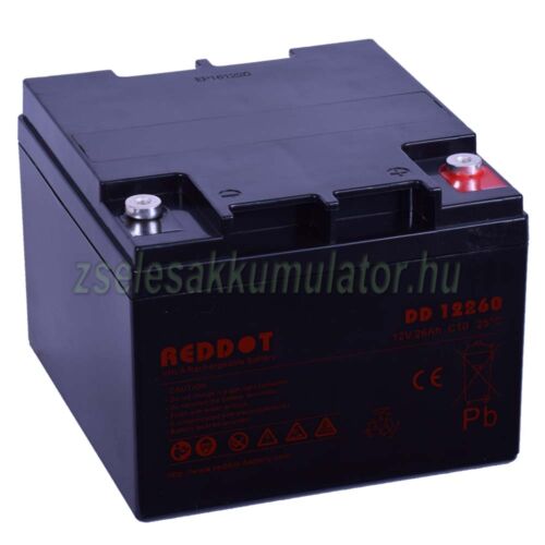 Reddot-12V-26Ah-zselés-akkumulátor-DD12260-1