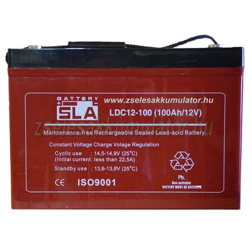 SLA 12V 100Ah Ciklikus Zselés akkumulátor LDC12-100
