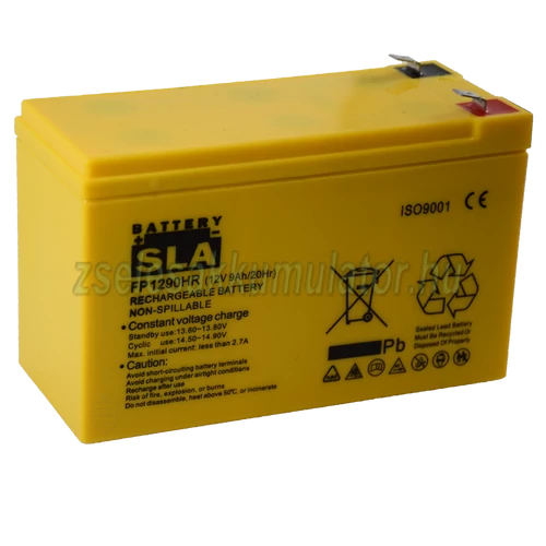 SLA FP 1290HR_T2 12 12V 9Ah Zselés akkumulátor 