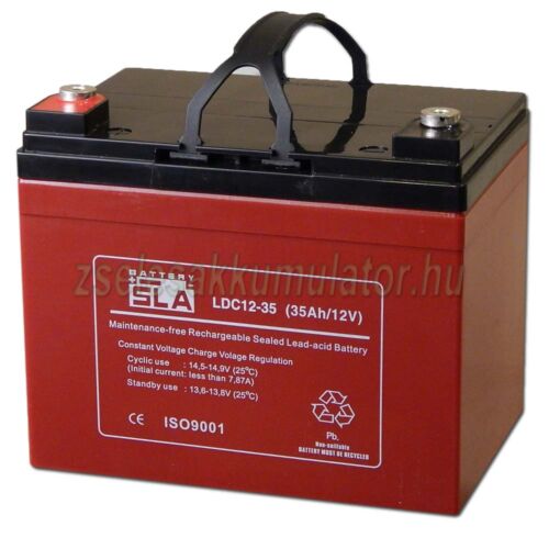 SLA LDC12-35 ciklikus zselés akkumulátor 12V 35Ah