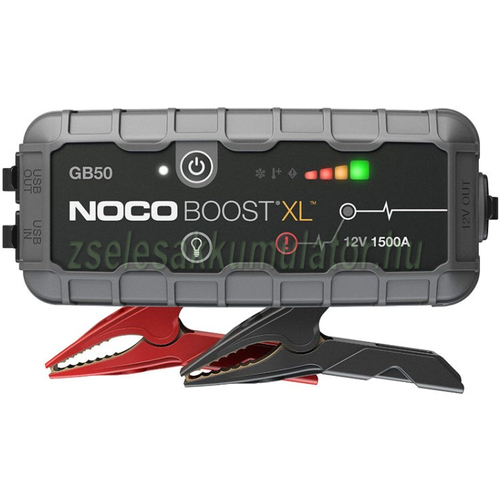 NOCO GB50 indításrásegítő (12V 1500 Amper), Bikázó, Lámpa, Power Bank