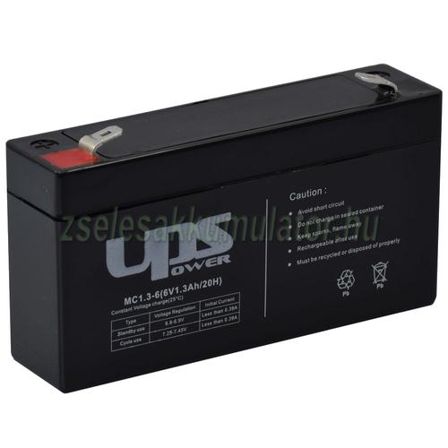 UPS Power MC1,3-6 6V 1,3Ah Zselés akkumulátor