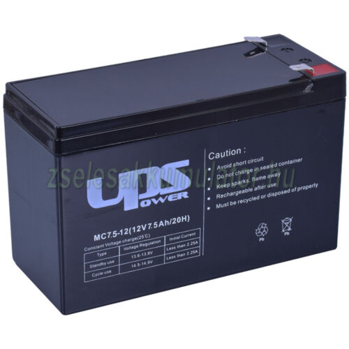 UPS Power MC7,5-12 12V 7,5Ah Zselés akkumulátor 