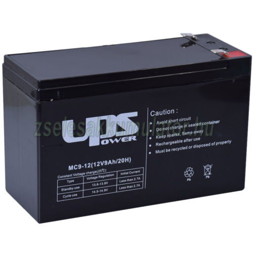 UPS Power MC9-12 12V 9Ah Zselés akkumulátor