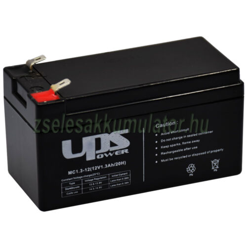 UPS Power MC1,3-12 12V 1,3Ah Zselés akkumulátor