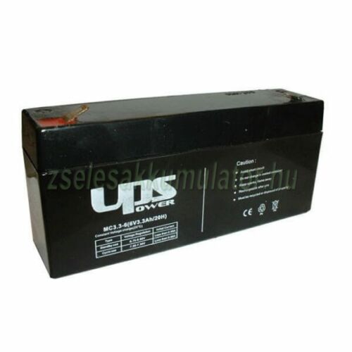 UPS Power MC3,3-6 6V 3,3Ah Zselés akkumulátor