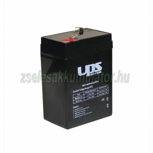 UPS Power MC4-6 6V 4Ah Zselés akkumulátor