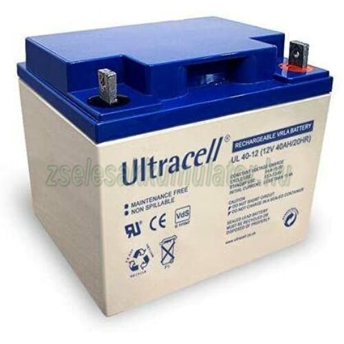 Ultracell UL 40-12 12V 40Ah  Zselés akkumulátor 