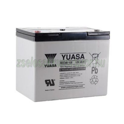 Yuasa REC80-12I 12V 80Ah Zselés akkumulátor 