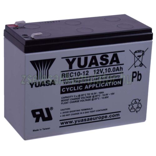 Yuasa REC10-12 12V 10Ah Ciklikus Zselés akkumulátor