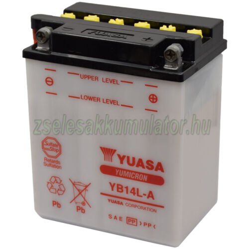 Yuasa YB14L-A 12V 14Ah Motor akkumulátor sav nélkül