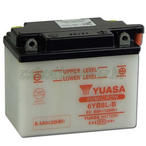  Yuasa 6YB8L-B 6V 8Ah Motor akkumulátor