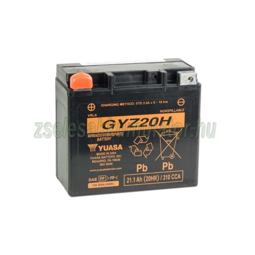 Yuasa GYZ20H 12V 20Ah gondozásmentes AGM (zselés) motor akkumulátor