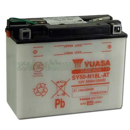  Yuasa SY50-N18L-AT 12V 20Ah Motor akkumulátor